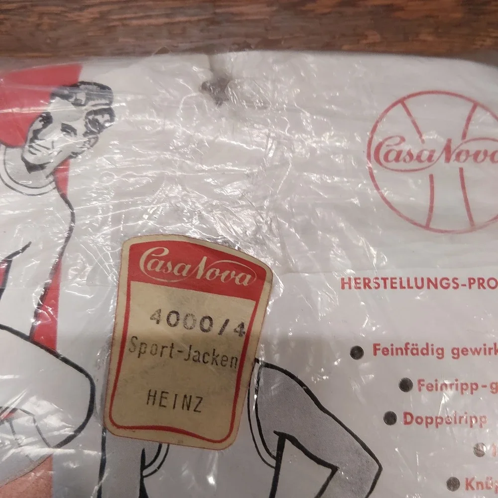 NOS VTG 60s - 70s Casa Nova Tank Top Undershirt Lot of 2 -Size 4 -Small Germany